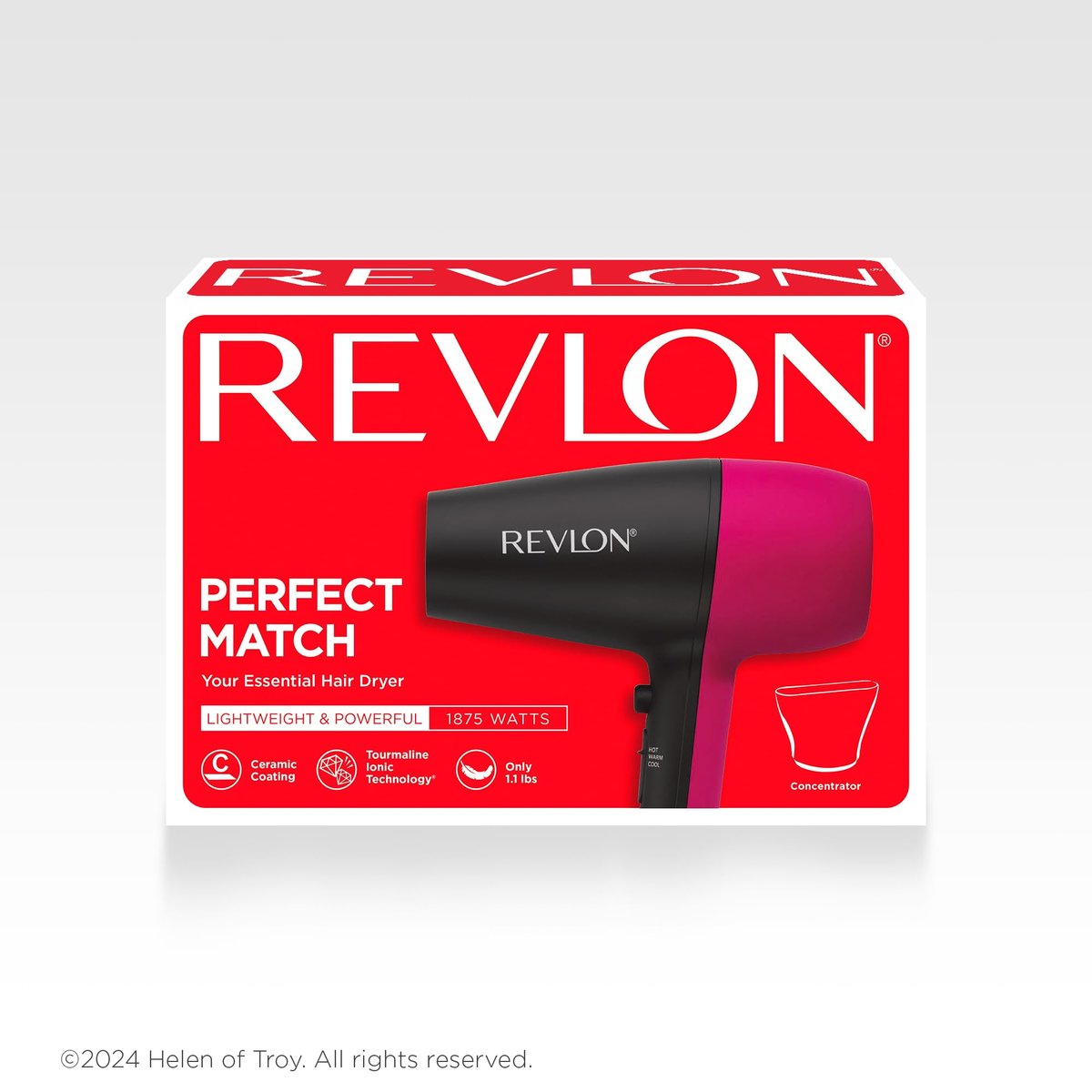 Revlon Perfect Match Essential Hair Dryer – Ceramic, Black Avelisse
