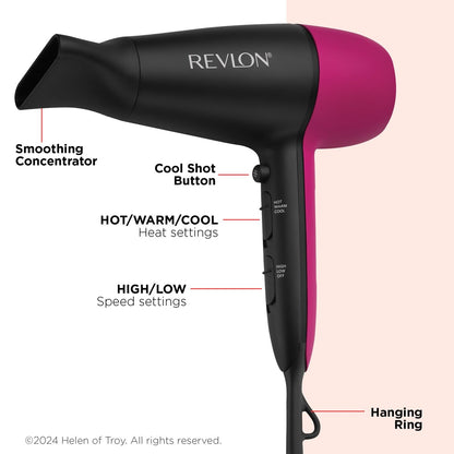 Revlon Perfect Match Essential Hair Dryer – Ceramic, Black Avelisse