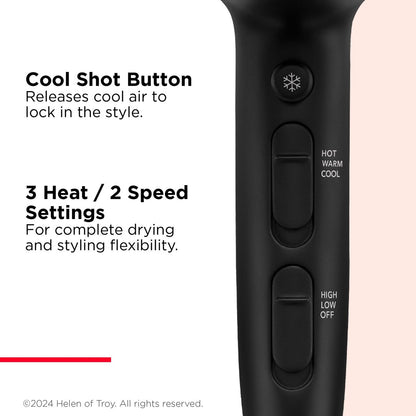 Revlon Perfect Match Essential Hair Dryer – Ceramic, Black Avelisse