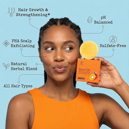 BEAUT’E SEOUL Batana Oil Shampoo Bar for Hair Growth – Cold-Pressed from Honduras, Natural Herbal Blend, PHA Scalp Exfoliating Cleanser, Sulfate-Free & pH Balanced, 3.52 oz Avelisse