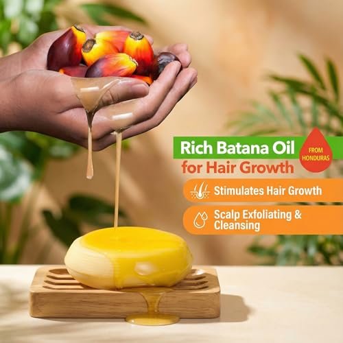 BEAUT’E SEOUL Batana Oil Shampoo Bar for Hair Growth – Cold-Pressed from Honduras, Natural Herbal Blend, PHA Scalp Exfoliating Cleanser, Sulfate-Free & pH Balanced, 3.52 oz Avelisse