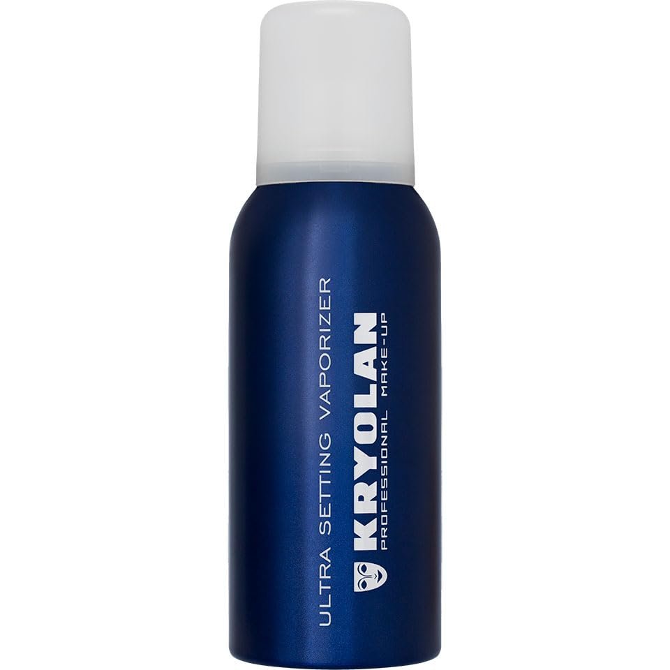 Kryolan Professional Make-up Ultra Setting Vaporizer, 100 ml Spray Mist, Blue Avelisse