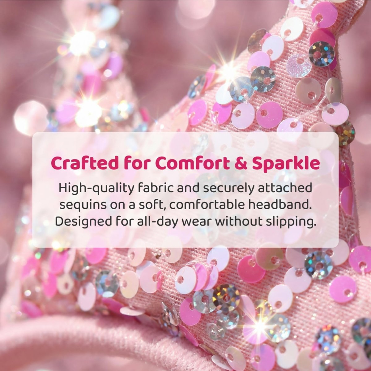 Acshio 12 Pack Princess Crown Headband - Glitter Sequin Tiaras for Birthday Parties and Gifts Avelisse