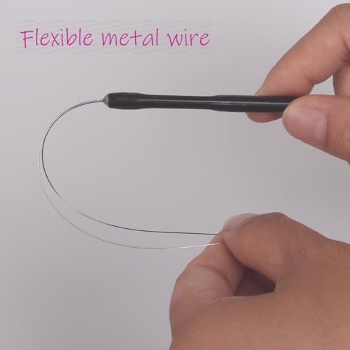 10-Piece Hair Extension Loop Needle Threader Kit – Wire Pulling Hook Tool & Micro Links for Hair Extensions Avelisse