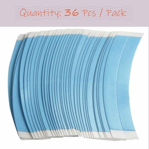 FeiHong 36 Pcs Lace Front Tape for Wigs – Waterproof Double Sided Strong Adhesive Wig Glue Tapes for Hairpieces, Toupee and Hair Extensions - görsel 3