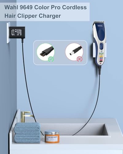 FGIEU 3.5V Clipper Charger Compatible with Wahl Cordless Hair Clippers - Replacement Power Cord for Wahl 3026590, 9636-700, 9636-2201, 79434, 9649, 9649P Color Pro Avelisse