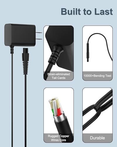 FGIEU 3.5V Clipper Charger Compatible with Wahl Cordless Hair Clippers - Replacement Power Cord for Wahl 3026590, 9636-700, 9636-2201, 79434, 9649, 9649P Color Pro Avelisse
