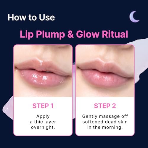 Perfect Sleep Lip Collagen - Intensive Collagen Lip Sleeping Mask with Peptides, Rice Protein & Willow Bark Extract for Overnight Plumping, Repairing & Smoothing Avelisse