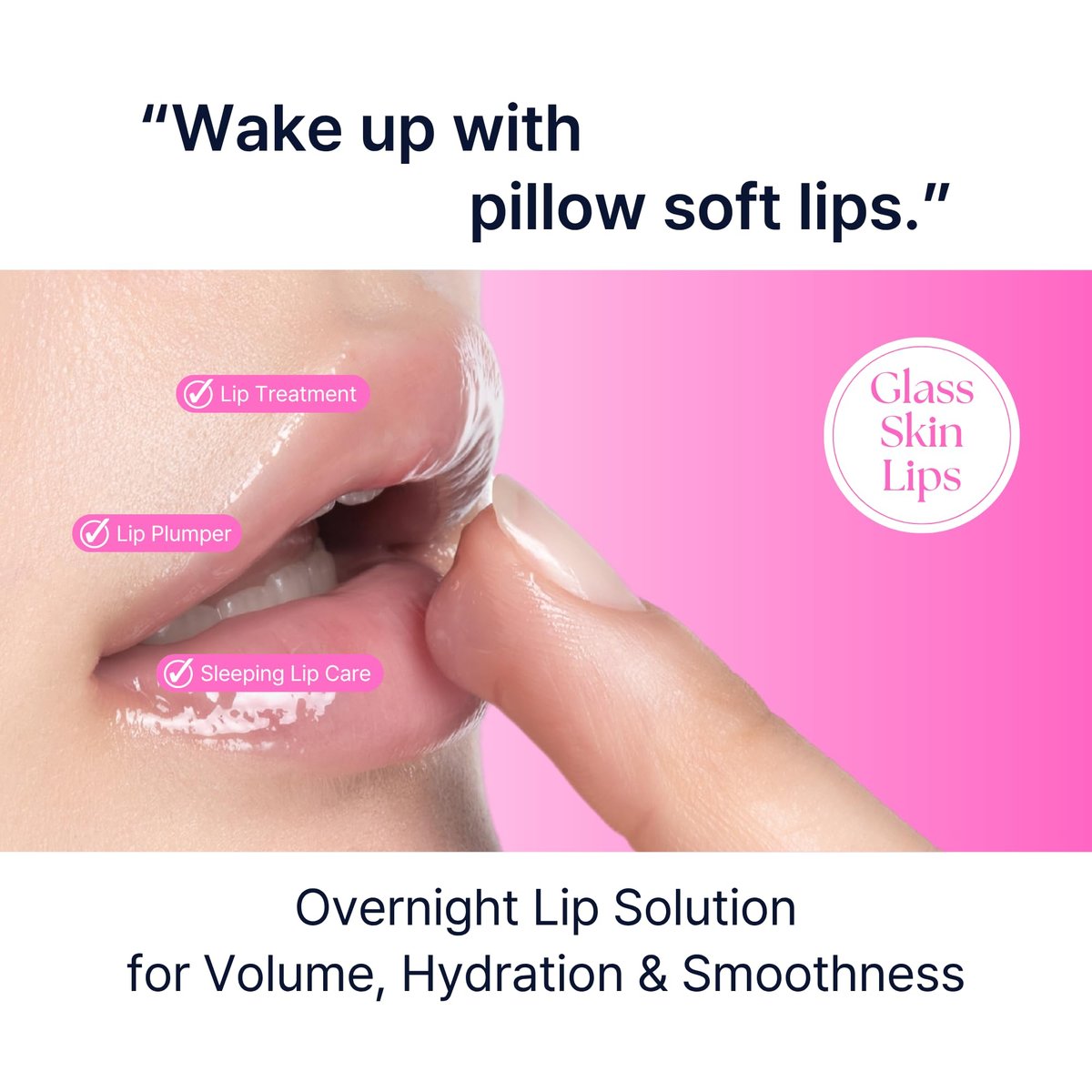 Perfect Sleep Lip Collagen - Intensive Collagen Lip Sleeping Mask with Peptides, Rice Protein & Willow Bark Extract for Overnight Plumping, Repairing & Smoothing Avelisse