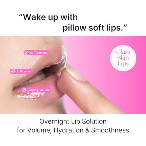 Perfect Sleep Lip Collagen - Intensive Collagen Lip Sleeping Mask with Peptides, Rice Protein & Willow Bark Extract for Overnight Plumping, Repairing & Smoothing Avelisse