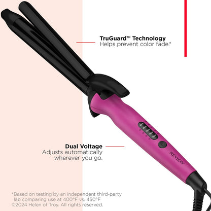 REVLON Easy Heat 1" Precision Curling Iron - Ceramic Pink Avelisse