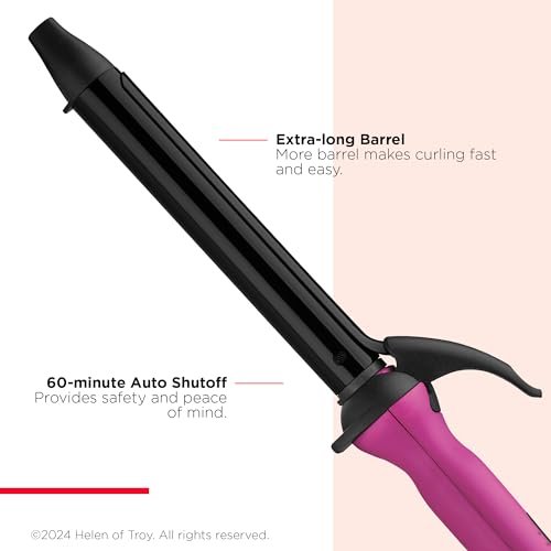 REVLON Easy Heat 1" Precision Curling Iron - Ceramic Pink Avelisse