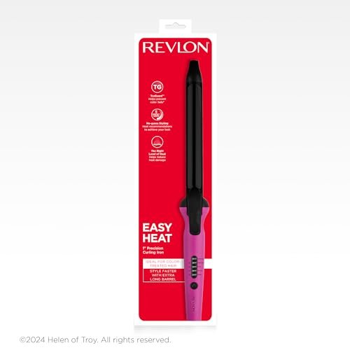REVLON Easy Heat 1" Precision Curling Iron - Ceramic Pink Avelisse