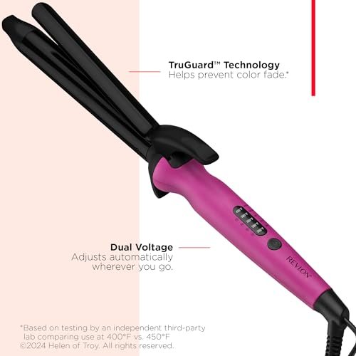 REVLON Easy Heat 1" Precision Curling Iron - Ceramic Pink Avelisse