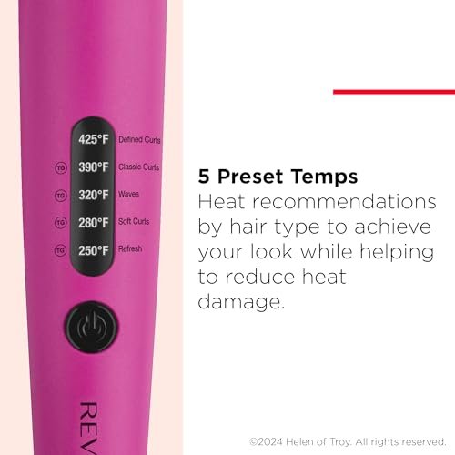 REVLON Easy Heat 1" Precision Curling Iron - Ceramic Pink Avelisse