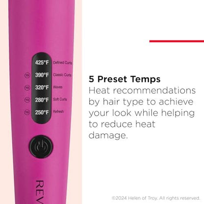 REVLON Easy Heat 1" Precision Curling Iron - Ceramic Pink Avelisse