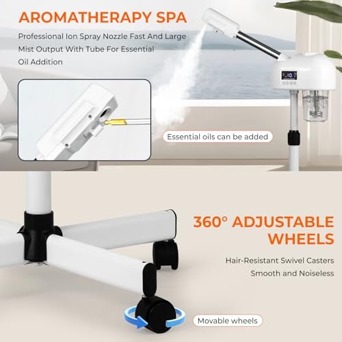 Hovinke Professional Facial Steamer for Estheticians – Hot Mist & Timer, 600ml, White Avelisse