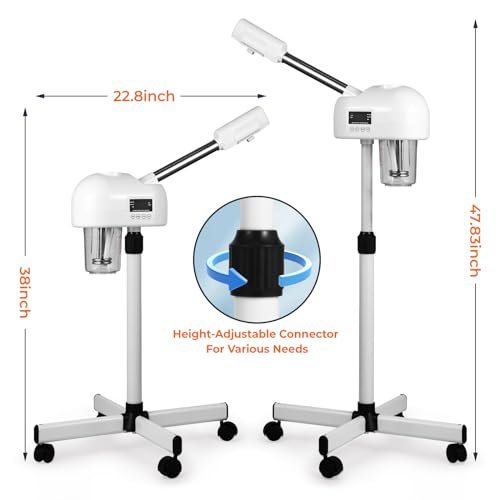 Hovinke Professional Facial Steamer for Estheticians – Hot Mist & Timer, 600ml, White Avelisse