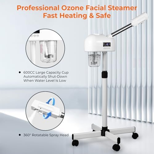 Hovinke Professional Facial Steamer for Estheticians – Hot Mist & Timer, 600ml, White Avelisse