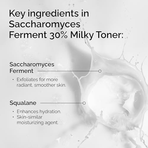 The Ordinary Saccharomyces Ferment 30% Milky Toner - Exfoliating & Hydrating Toner for Smoother, Brighter Skin, 3.4 Fl Oz Avelisse