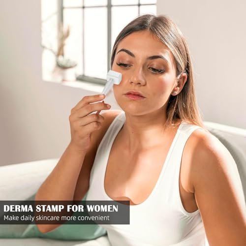 VANKEPYO 140 Titanium Microneedle Derma Roller - 0.25mm Microneedling Derma Stamp Pen for Home Use, Stainless Steel, 1 Count - görsel 5