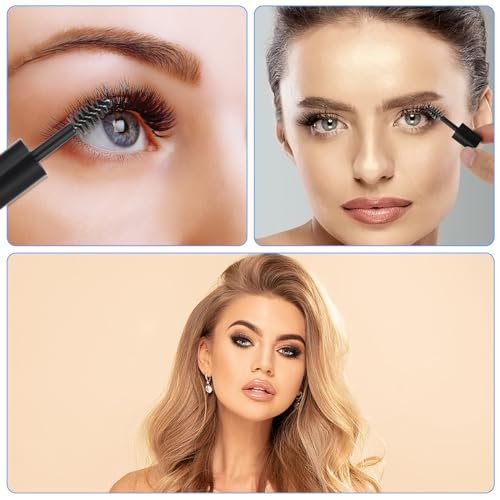 27-Pack Empty Mascara Tubes with Wand - 3ml Mini Mascara Bottles with Brush & Rubber Inserts for Travel, DIY, and Sample Sizes (Black) - görsel 10