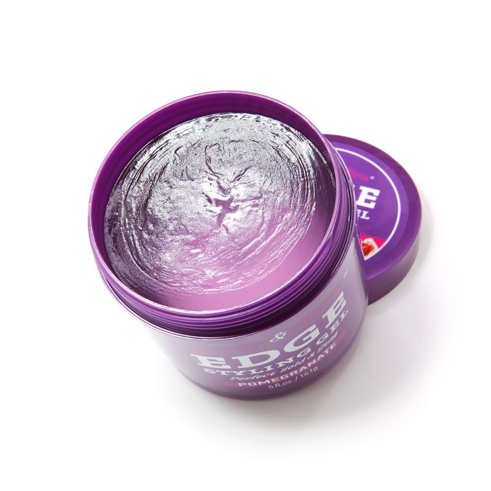 Nicole & Alyssa Edge Control Gel 5oz – Pomegranate Extract, Long-Lasting Hold, No-Flake Formula, Sleek Finish Avelisse