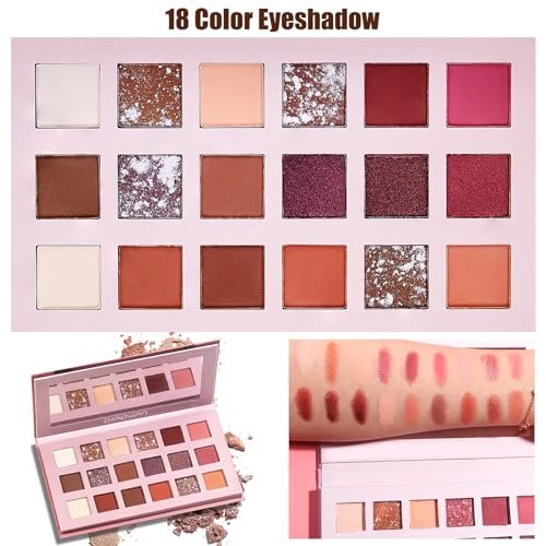All in One Makeup Kit for Women Full Kit - CHAFFUL Makeup Gift Set with Foundation, Face Primer, Eyeshadow Palette, Contour, Lipstick, Eyeliner, Mascara & Brush Set Avelisse