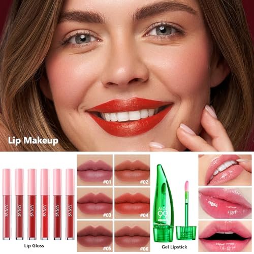 All in One Makeup Kit for Women Full Kit - CHAFFUL Makeup Gift Set with Foundation, Face Primer, Eyeshadow Palette, Contour, Lipstick, Eyeliner, Mascara & Brush Set Avelisse