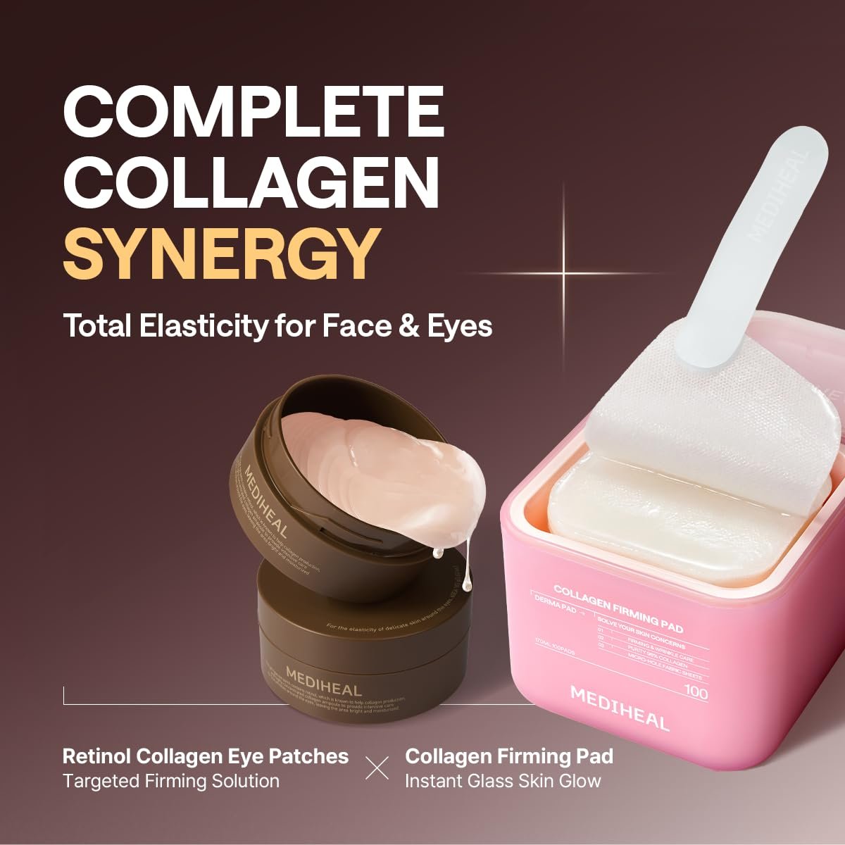 Mediheal Retinol Collagen Under Eye Patches - Korean Hydrogel Eye Pads (60 Patches) with 95% Retinol & Collagen - Improves Puffy Eyes & Dark Circles - Non Irritating, Encapsulated Retinol Avelisse