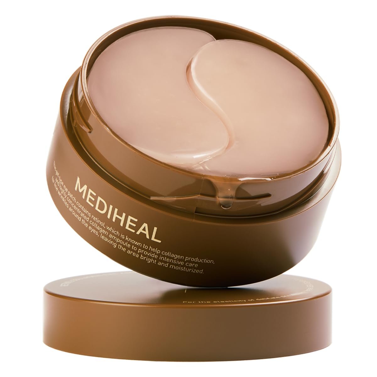 Mediheal Retinol Collagen Under Eye Patches - Korean Hydrogel Eye Pads (60 Patches) with 95% Retinol & Collagen - Improves Puffy Eyes & Dark Circles - Non Irritating, Encapsulated Retinol Avelisse