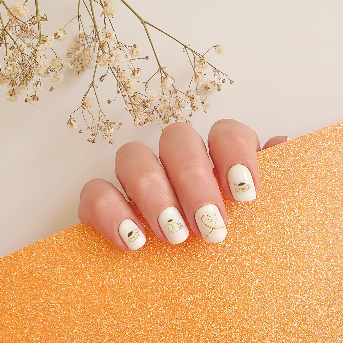 7PCS Cute Cartoon Nail Stickers - Kawaii Nail Art Decals for DIY Manicure, Women & Kids - görsel 12
