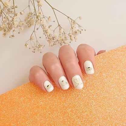 7PCS Cute Cartoon Nail Stickers - Kawaii Nail Art Decals for DIY Manicure, Women & Kids