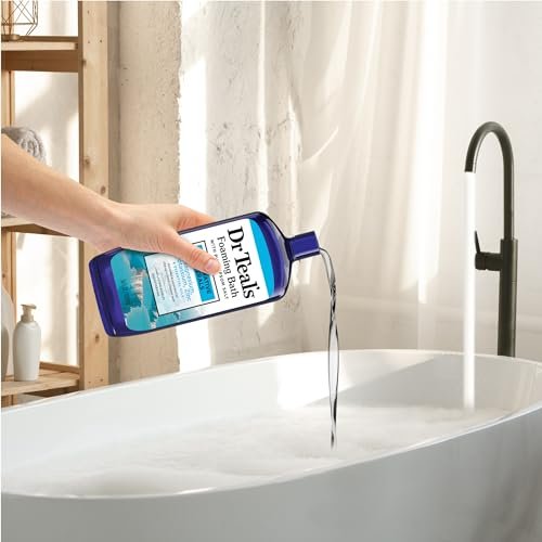 Dr Teal's Foaming Bath with Pure Epsom Salt, Restorative Minerals with Magnesium, Potassium, Zinc & Essential Oils, 34 fl oz (Pack of 4) - görsel 10