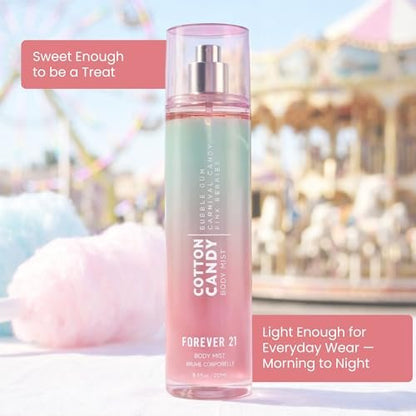 Forever 21 Cotton Candy Body Mist - 8 fl oz Sweet Fragrance Spray for Women & Men