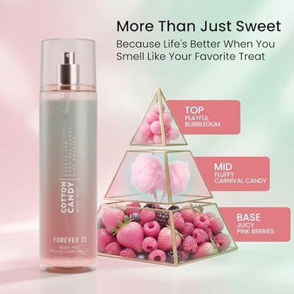 Forever 21 Cotton Candy Body Mist - 8 fl oz Sweet Fragrance Spray for Women & Men