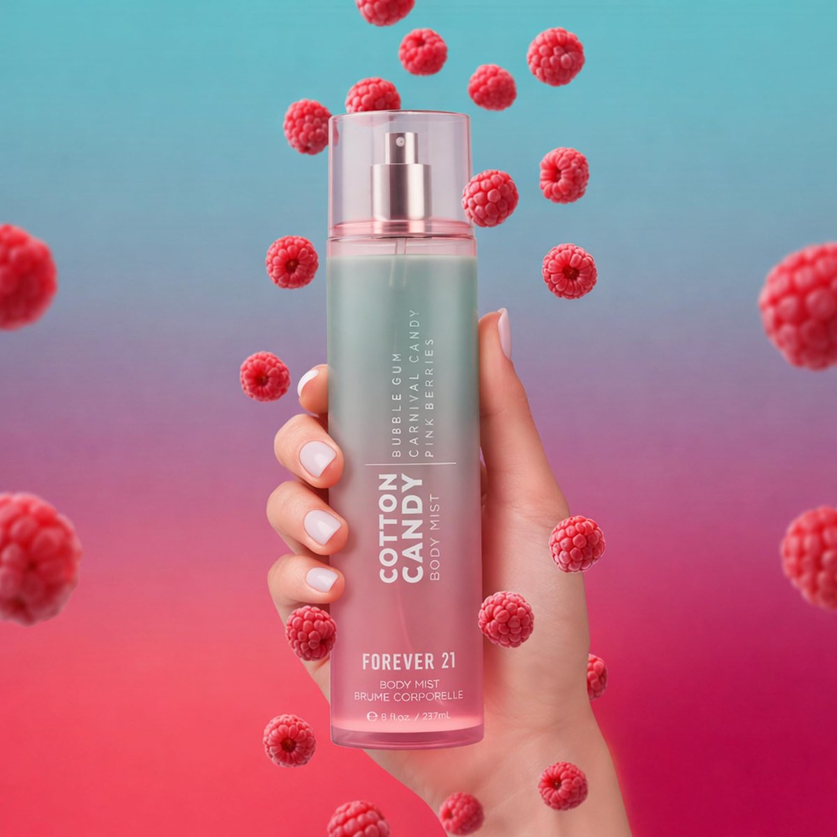 Forever 21 Cotton Candy Body Mist - 8 fl oz Sweet Fragrance Spray for Women & Men - görsel 11