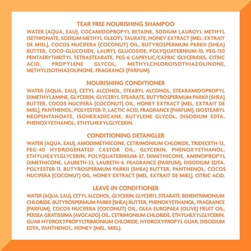 Cantu Care for Kids Haircare Regimen Set - Large Size Shampoo, Conditioner, Detangler & Leave-In Conditioner (Pack of 4, 13.5 oz Each) Avelisse