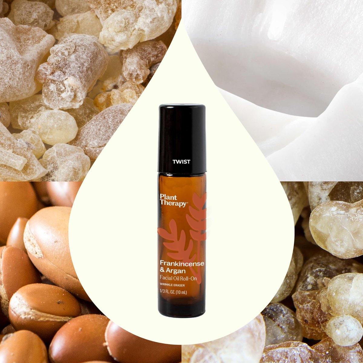 Plant Therapy Frankincense & Argan Facial Serum Roll-On - Anti-Aging Face Oil for Wrinkles & Skin Elasticity, 10 mL Avelisse