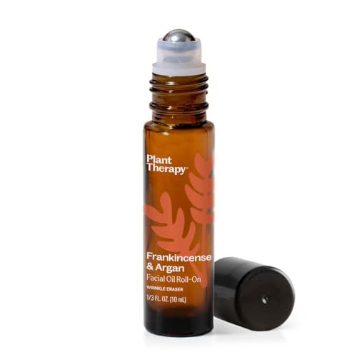 Plant Therapy Frankincense & Argan Facial Serum Roll-On - Anti-Aging Face Oil for Wrinkles & Skin Elasticity, 10 mL Avelisse