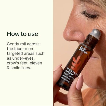 Plant Therapy Frankincense & Argan Facial Serum Roll-On - Anti-Aging Face Oil for Wrinkles & Skin Elasticity, 10 mL Avelisse