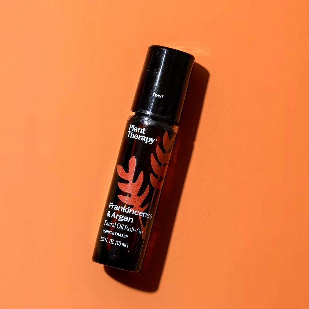 Plant Therapy Frankincense & Argan Facial Serum Roll-On - Anti-Aging Face Oil for Wrinkles & Skin Elasticity, 10 mL Avelisse