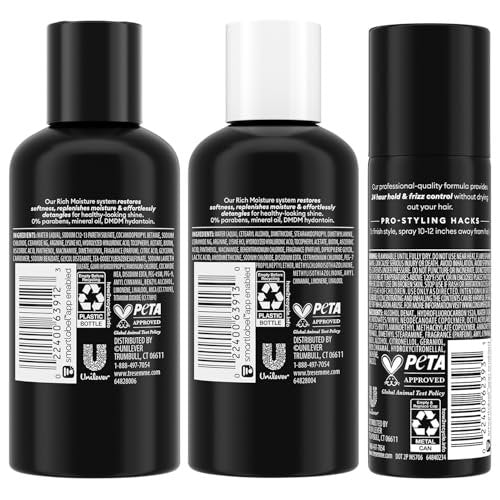 TRESemmé Travel Essentials for Hair Care – Rich Moisture Shampoo, Conditioner & Extra Hold Hairspray for Heat Protection & 24H Frizz Control - görsel 4