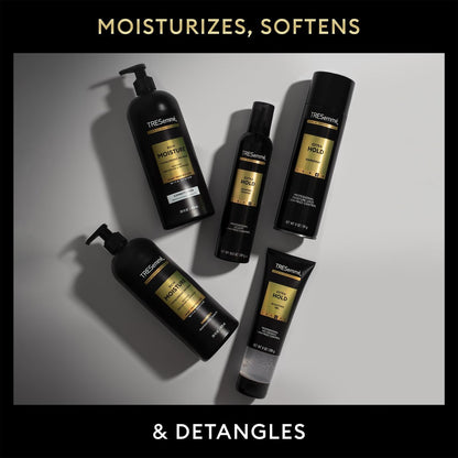 TRESemmé Travel Essentials for Hair Care – Rich Moisture Shampoo, Conditioner & Extra Hold Hairspray for Heat Protection & 24H Frizz Control
