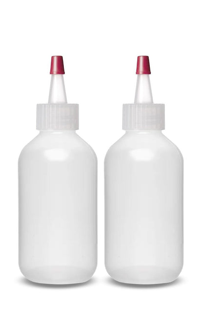 2 oz Plastic Squeeze Bottles with Yorker Caps - Pack of 2, BPA Free, Made in USA | ljdeals