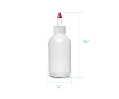 2 oz Plastic Squeeze Bottles with Yorker Caps - Pack of 2, BPA Free, Made in USA | ljdeals