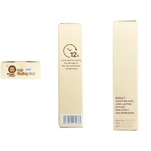 MINXUEYEN Kids Hair Styling Gel - Natural Hair Wax Stick with Built-in Comb, 0.71 oz Clear Non-Greasy Finishing Stick for Easy Styling - görsel 18