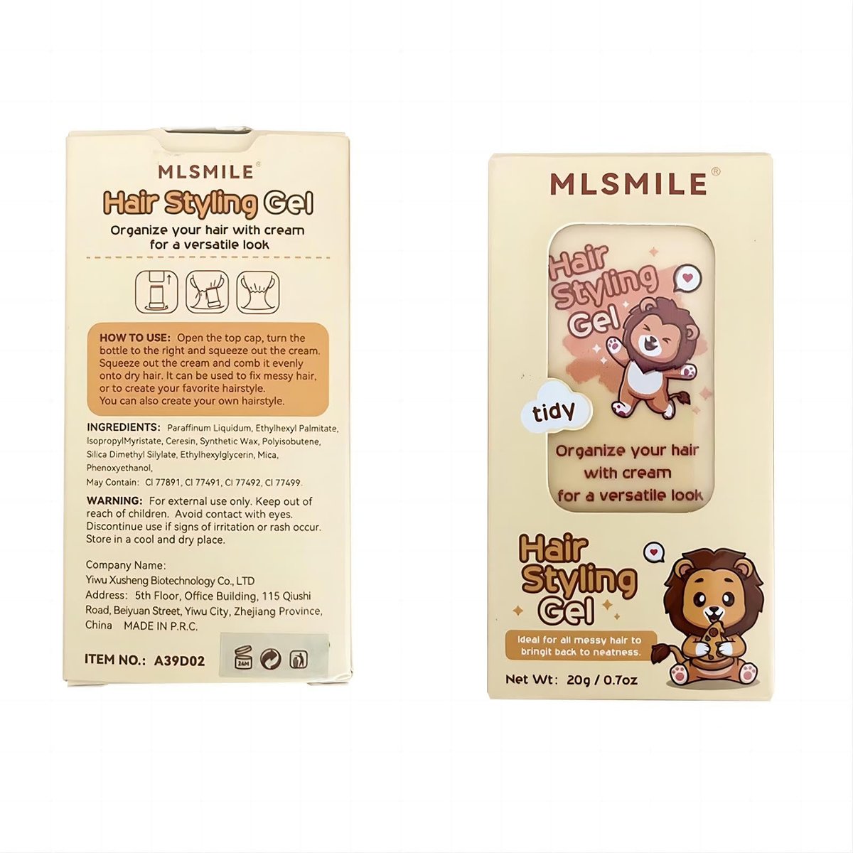 MINXUEYEN Kids Hair Styling Gel - Natural Hair Wax Stick with Built-in Comb, 0.71 oz Clear Non-Greasy Finishing Stick for Easy Styling - görsel 15