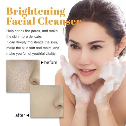 EIVJEC Turmeric Facial Cleanser – 2 Pack Foaming Face Wash with Turmeric Acid for All Skin Types