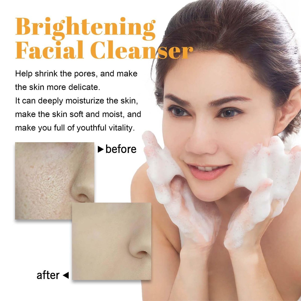 EIVJEC Turmeric Facial Cleanser – 2 Pack Foaming Face Wash with Turmeric Acid for All Skin Types - görsel 5